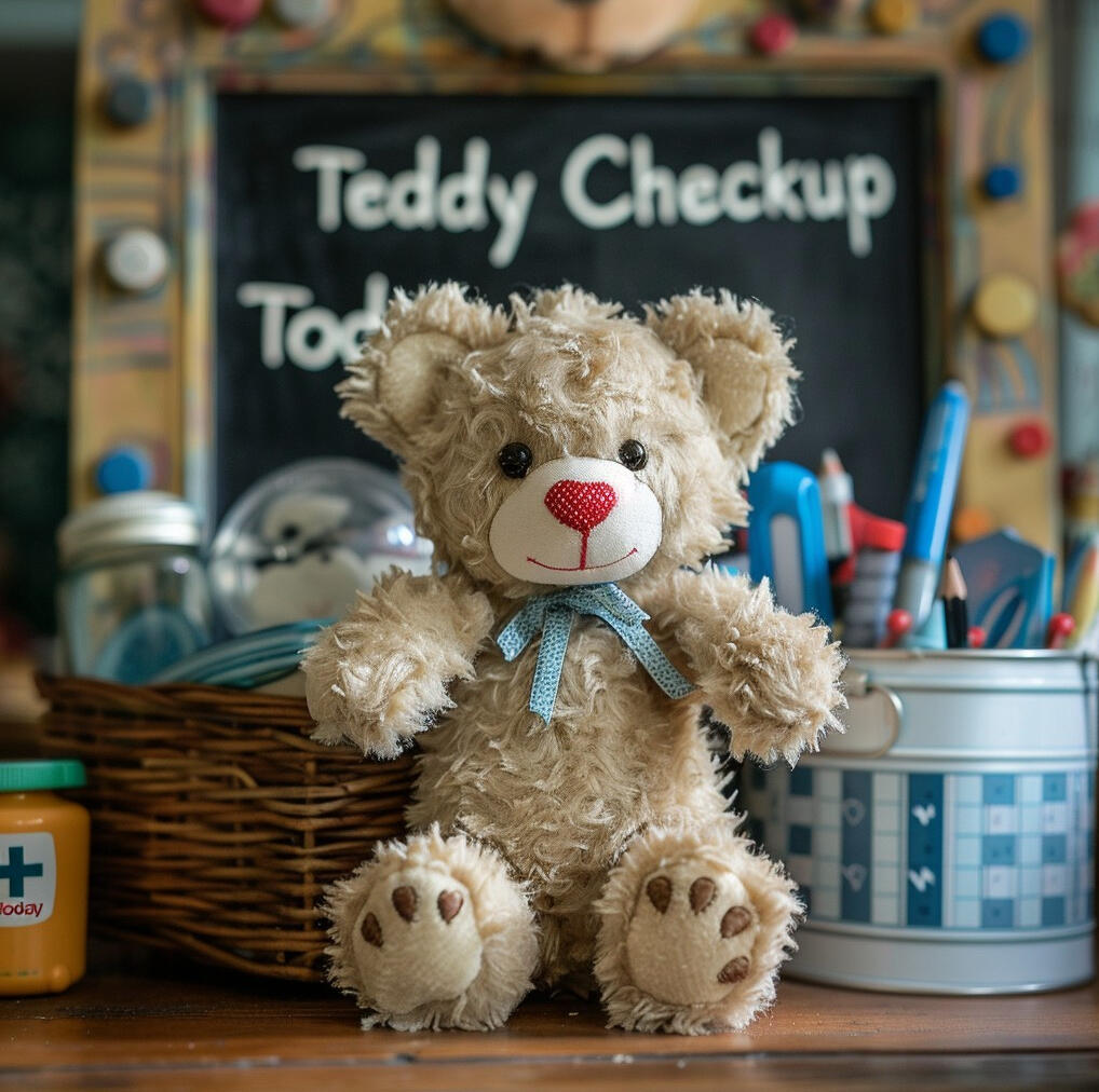 Teddy bear teddy bear at Pediatric clinic